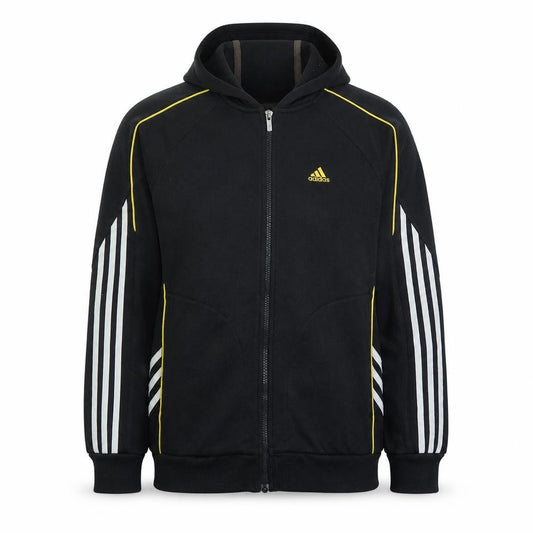 Adidas Men's Black Full Zip Hoodie Size S Sports Style