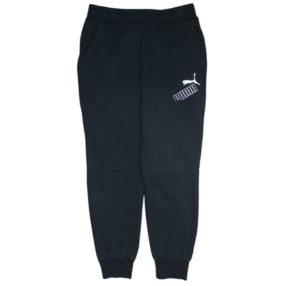 Additional front view of Puma Men's Black Joggers Medium Regular Fit Casual Sweatpants