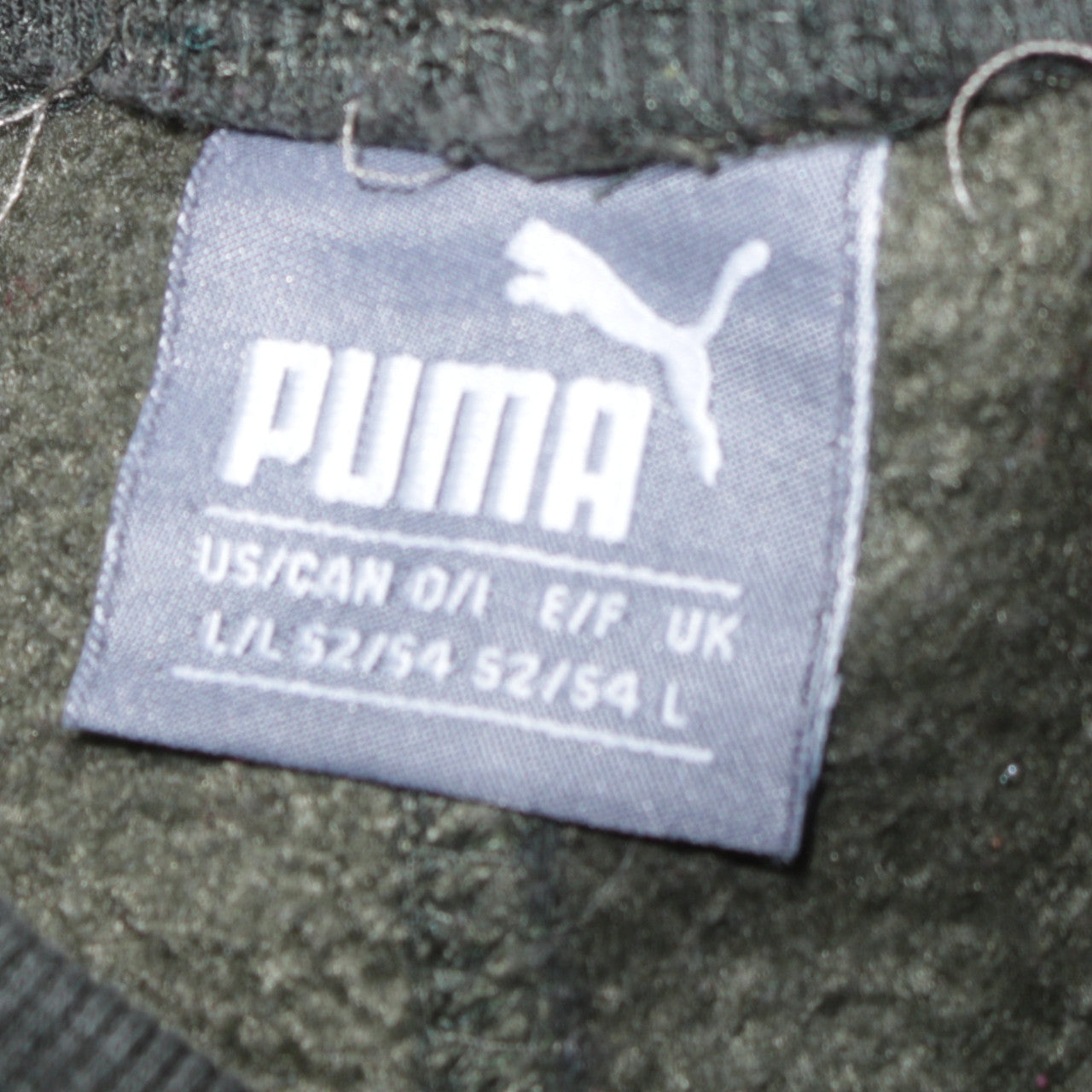Puma Men's Black Jogger Trousers L Fleece Lined Stripe Logo