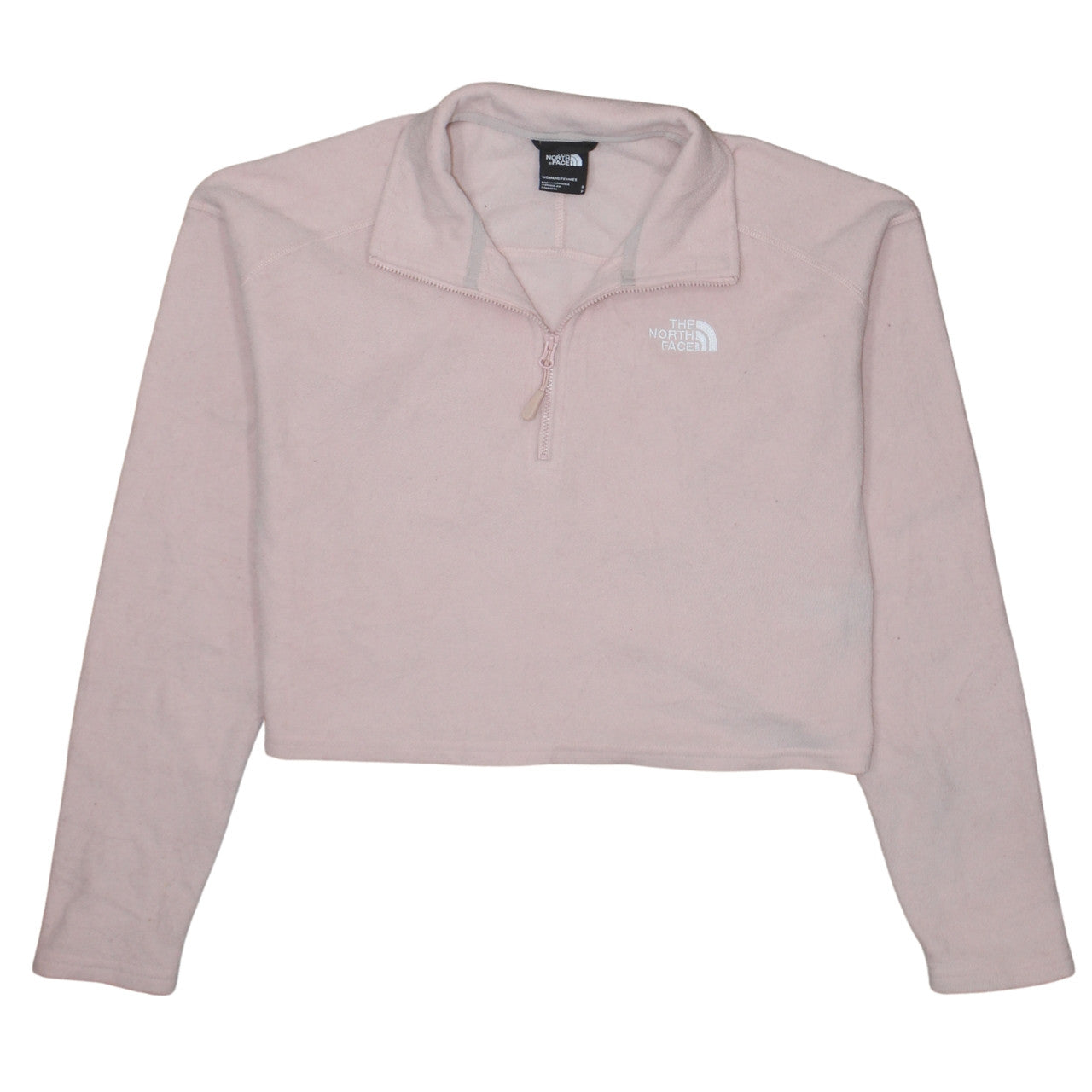 The North Face Women Pink Fleece Pullover Sweatshirt Small 1/4 Zip