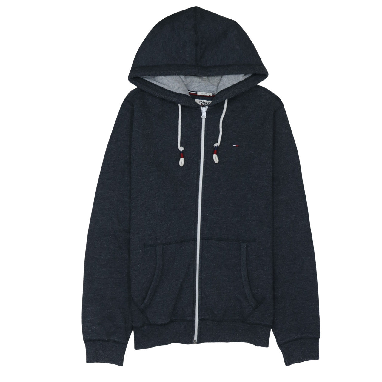 Tommy Jeans Men's Blue Full Zip Hoodie Size L Regular Fit