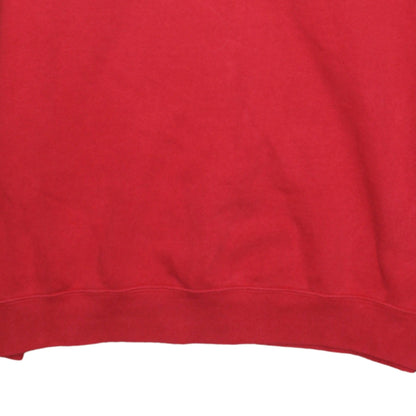 Additional view of Lee Cooper Men's Red Crew Neck Pullover Sweatshirt L Retro Logo