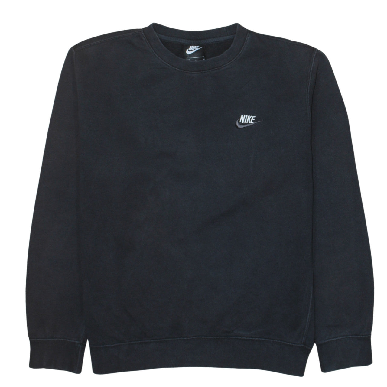 Nike Men's Black Crew Neck Pullover Sweatshirt M Regular Fit