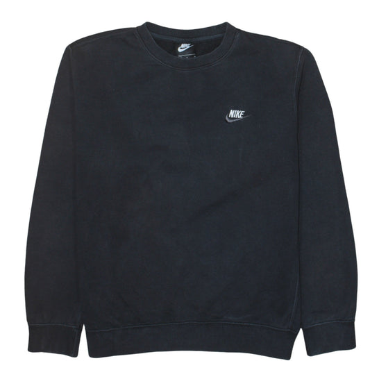 Nike Men's Black Crew Neck Pullover Sweatshirt M Regular Fit