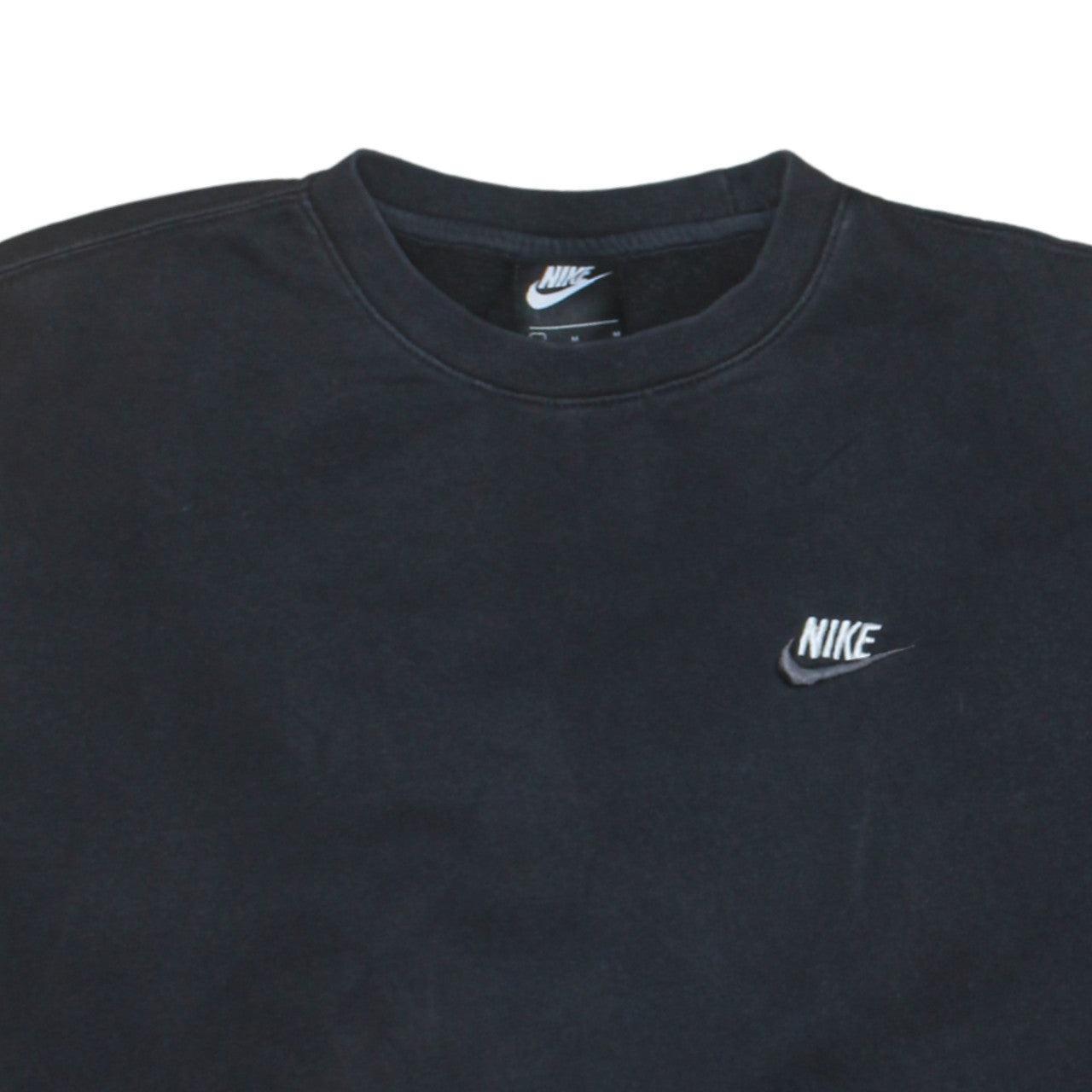 Nike Men's Black Crew Neck Pullover Sweatshirt M Regular Fit