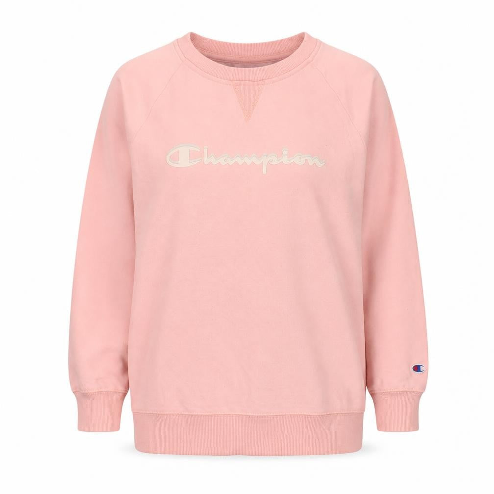 Champion Girls Pink XL Pullover Sweatshirt Crew Neck Logo Jumper