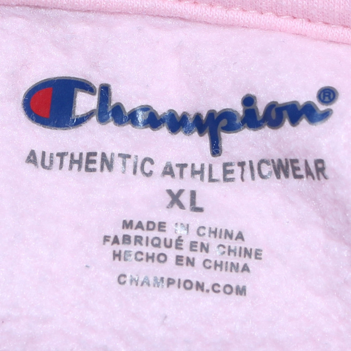 Champion Girls Pink XL Pullover Sweatshirt Crew Neck Logo Jumper