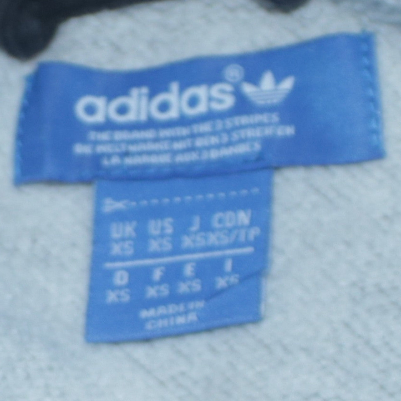 Adidas Mens Grey Full Zip Hoodie XS Sportswear Jacket