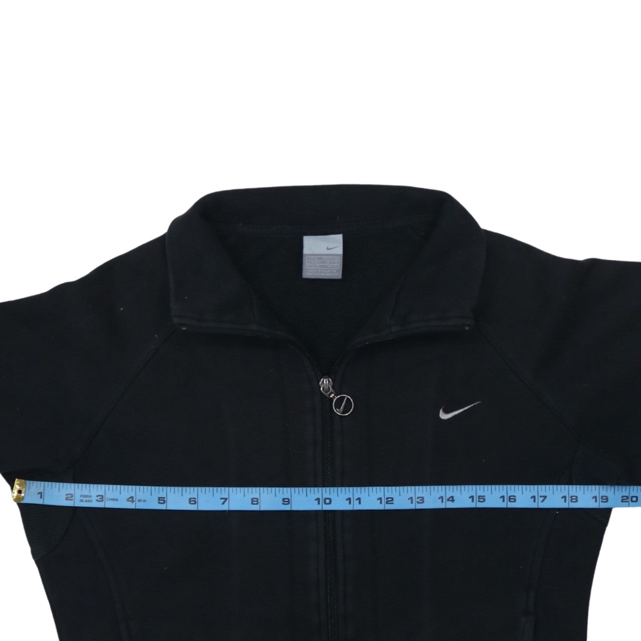 Nike Women's Black Full Zip Sweatshirt Size 14 Fleece Hoodie Jacket