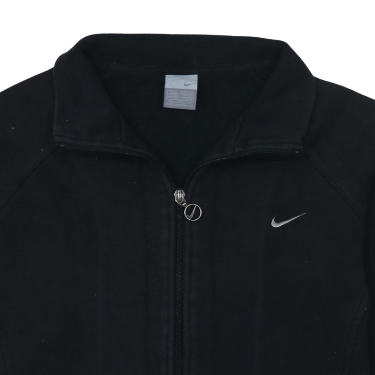 Nike Women's Black Full Zip Sweatshirt Size 14 Fleece Hoodie Jacket