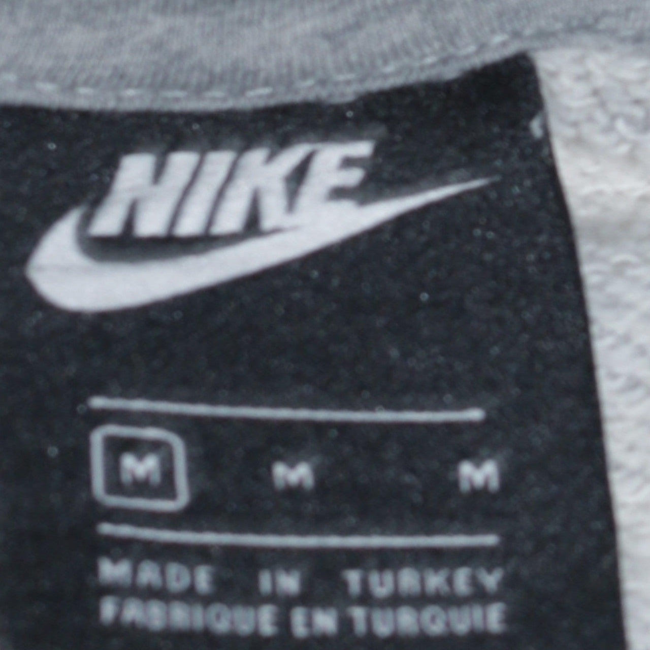 Nike Men's Grey Logo Pullover Hoodie Size M