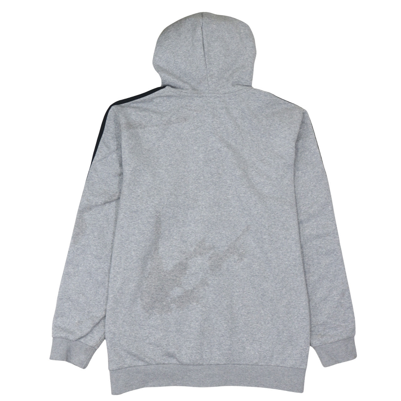 Adidas Men’s Grey Full Zip Hoodie 2XL Sports Fleece Hooded Top