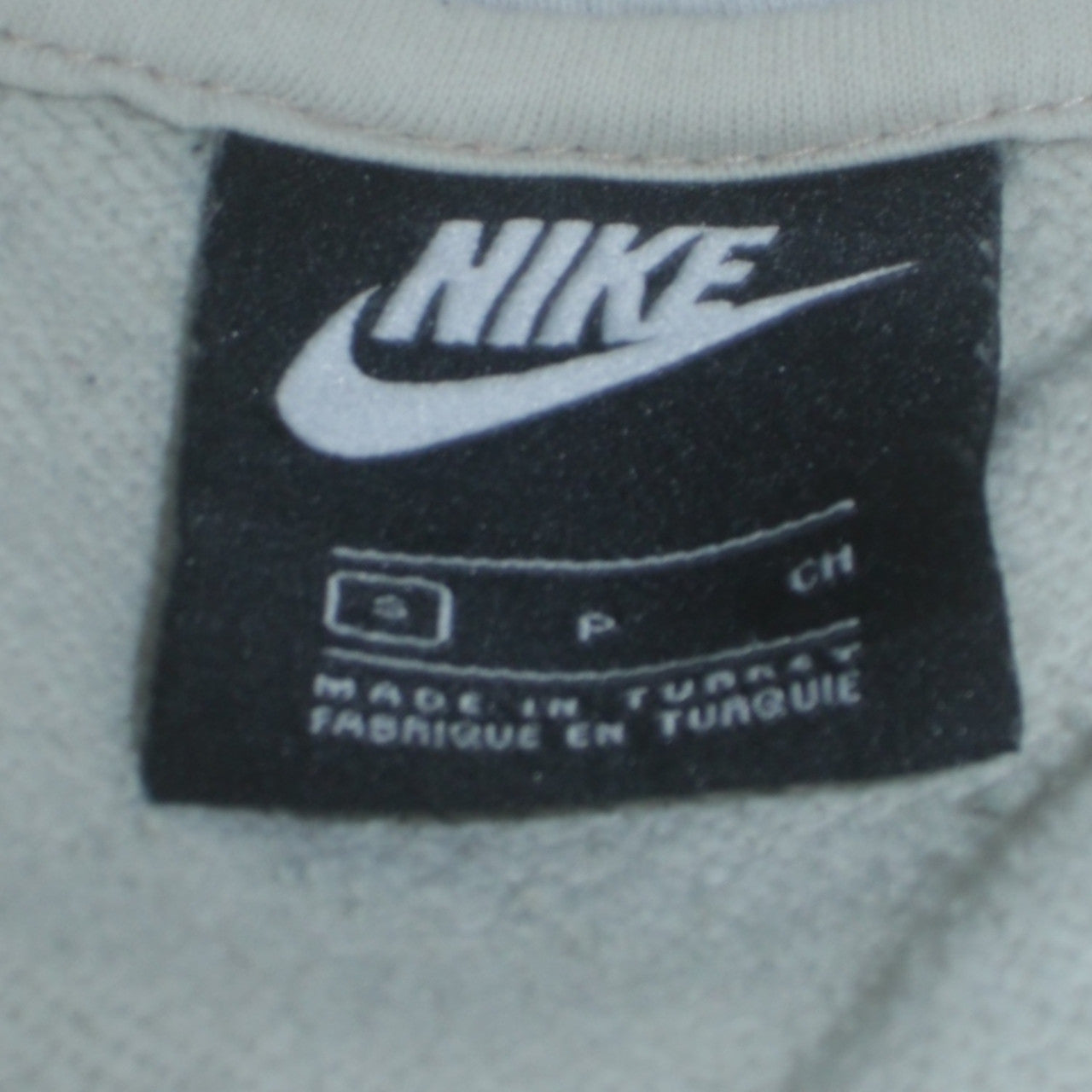 Nike Women Beige & Yellow Pullover Hoodie Small Cotton Blend
