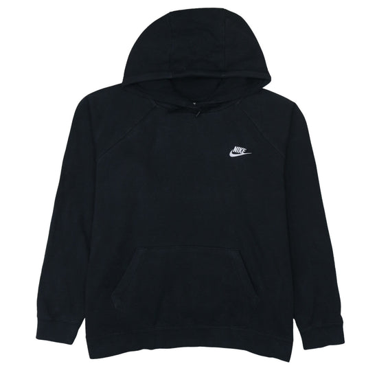 Nike Men's Black XL Pullover Hoodie Cotton Fleece Regular Fit