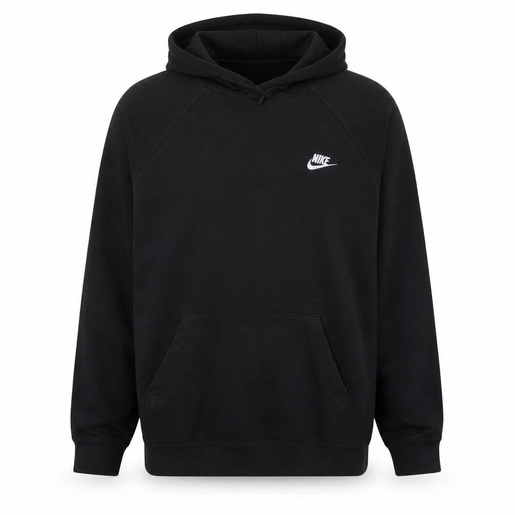 Nike Men's Black XL Pullover Hoodie Cotton Fleece Regular Fit