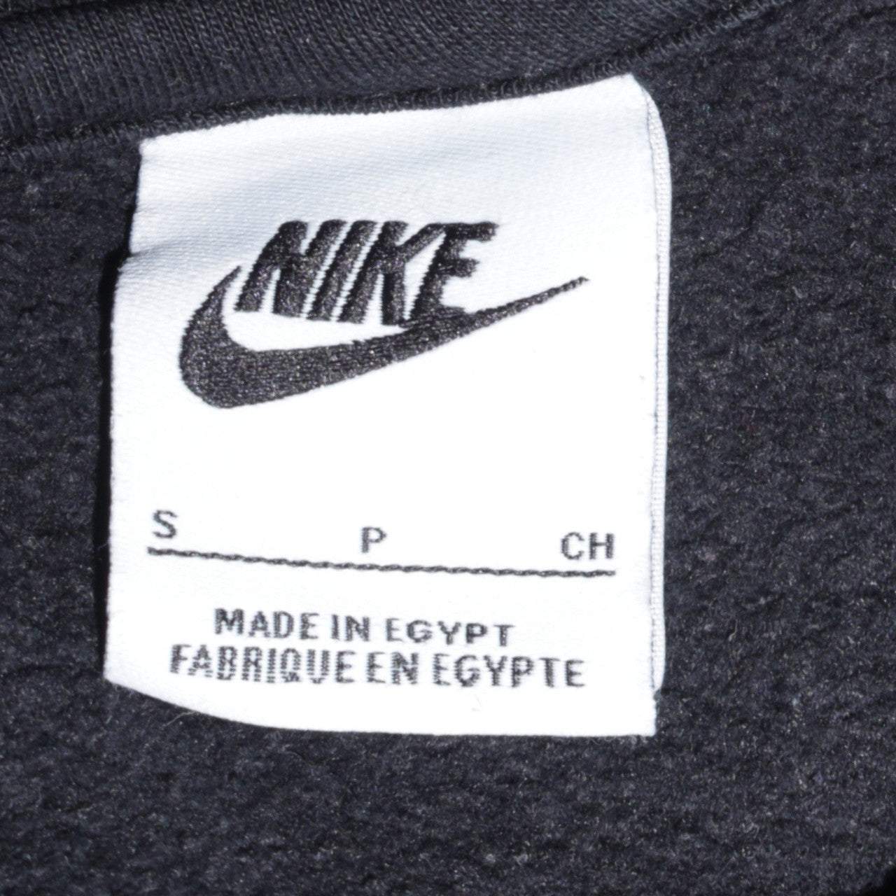 Nike Men's Black Crew Neck Fleece Sweatshirt Small Regular Fit