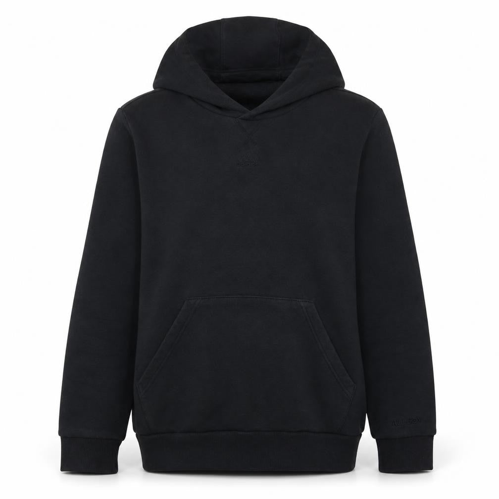 Adidas Boys Black Pullover Hoodie - Size 13-14 Years Cotton Blend
