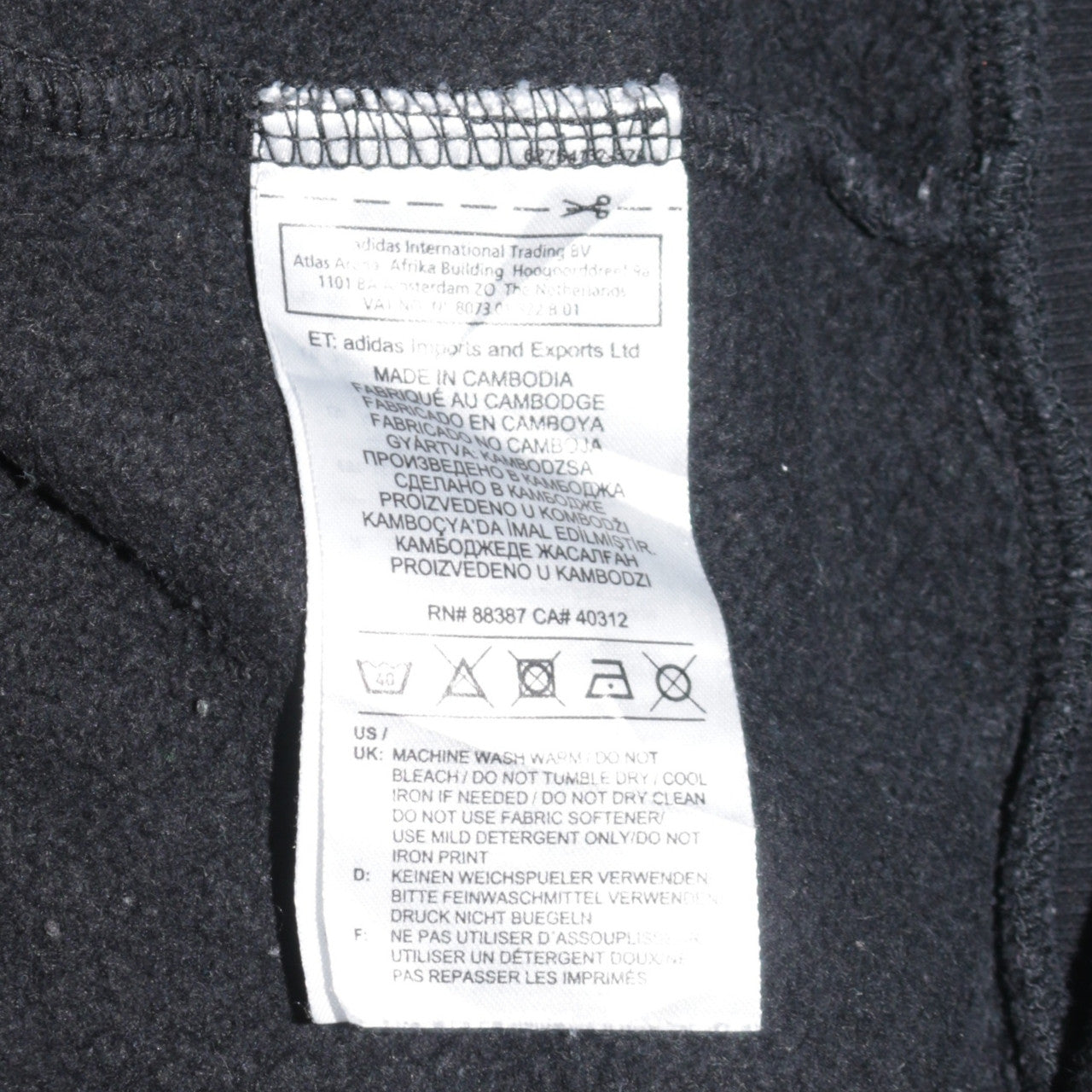 Adidas Womens Black Medium Pullover Sweatshirt Graphic Print