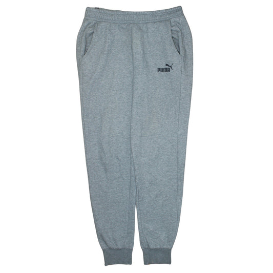 Puma Men's Grey Sweatpants L Regular Fit Casual Tapered