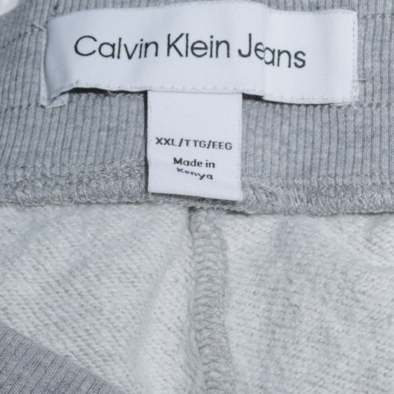 Calvin Klein Jeans Men's Grey 2XL Sweatpants Regular Fit Tapered