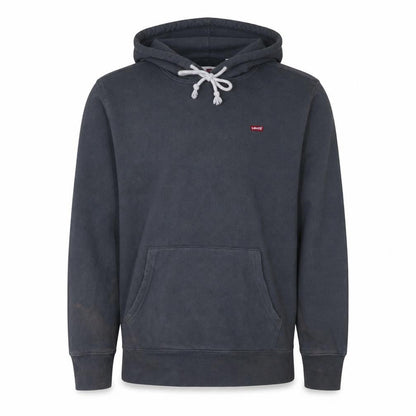 Front view of Levi's Men's Grey Pullover Hoodie, size S, Regular Fit