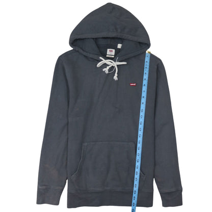 Back view of Levi's Men's Grey Pullover Hoodie, size S, Regular Fit