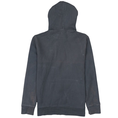 Close-up detail of Levi's Men's Grey Pullover Hoodie, size S, Regular Fit