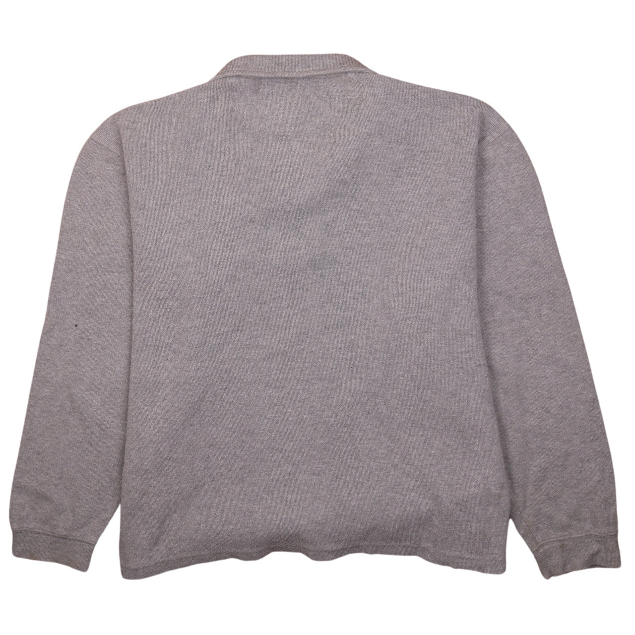 Chaps Men's Grey 1/4 Zip Cotton Sweatshirt Size L Regular Fit
