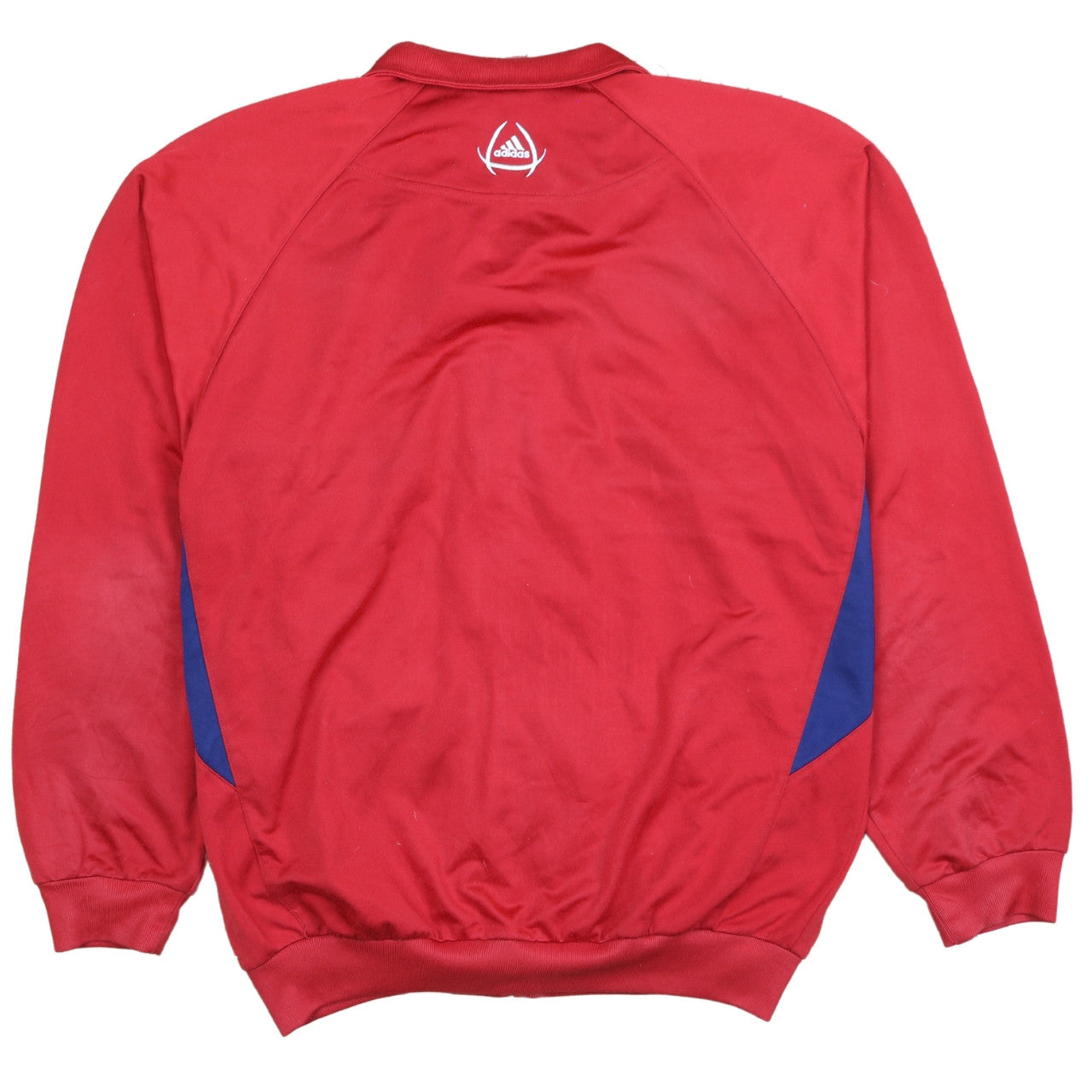 Adidas Men's Red Full Zip Track Sweatshirt Size L Sports Top