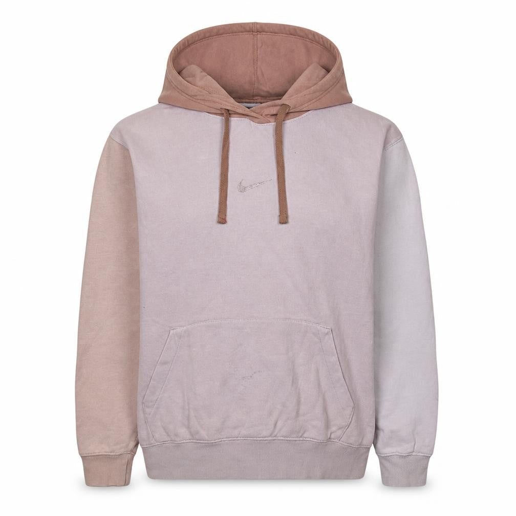 Nike Women’s Beige Colourblock Pullover Hoodie Size S