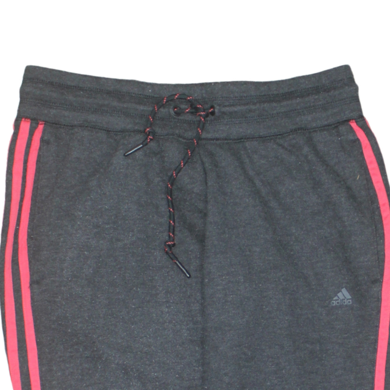 Adidas Women Charcoal Jogger Sweatpants S Climalite Drawstring Tracksuit Bottoms