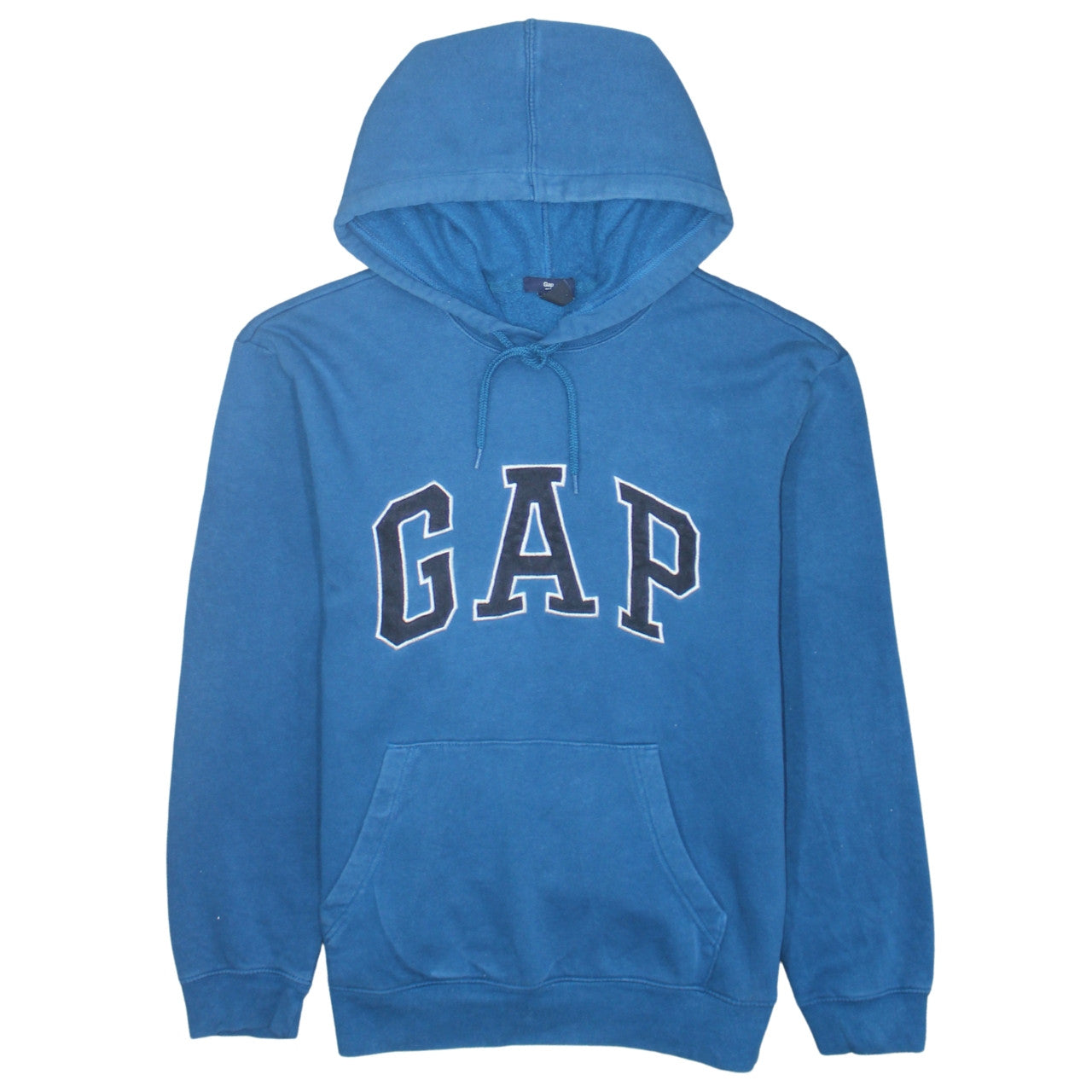 GAP Women's Blue Pullover Hoodie Size M Cotton Blend Casual Sweatshirt