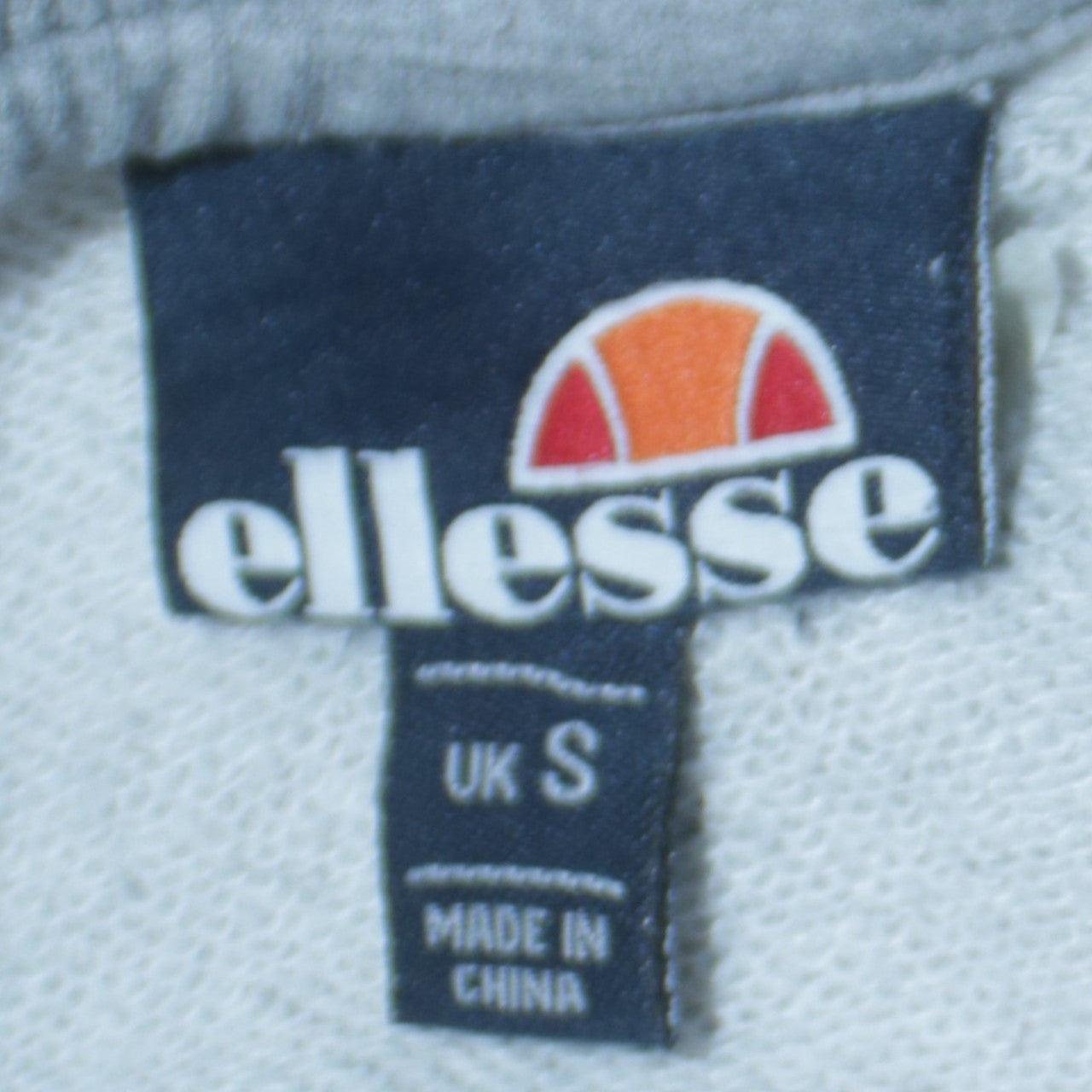 Ellesse Mens Grey Crew Neck Sweatshirt Small Regular Fit Embroidered Logo