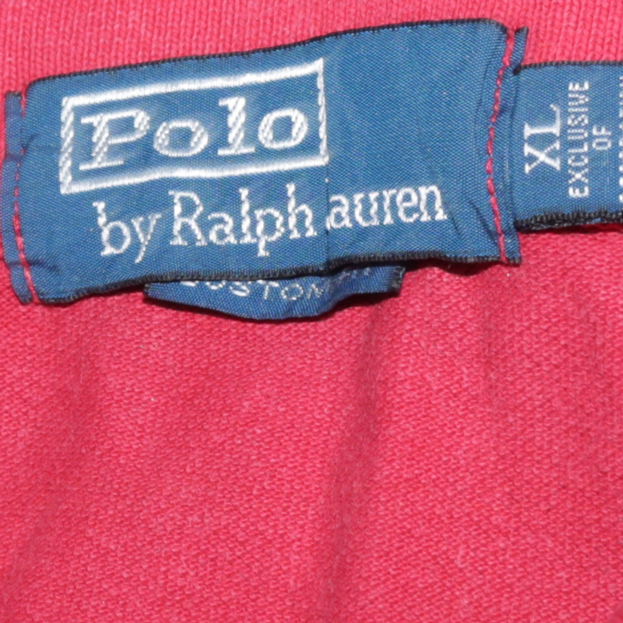 Ralph Lauren Men's Red Long Sleeve Cotton Polo Shirt XL