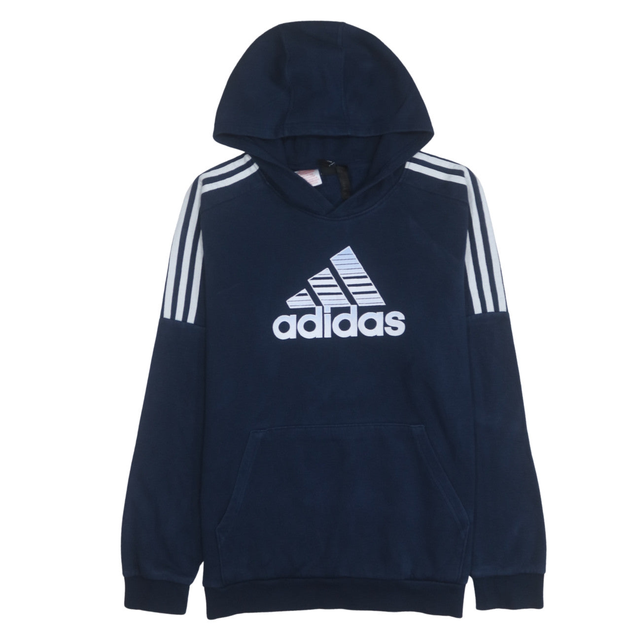 Adidas Boys Navy Blue Pullover Hoodie Sweatshirt 14 Years Logo Print