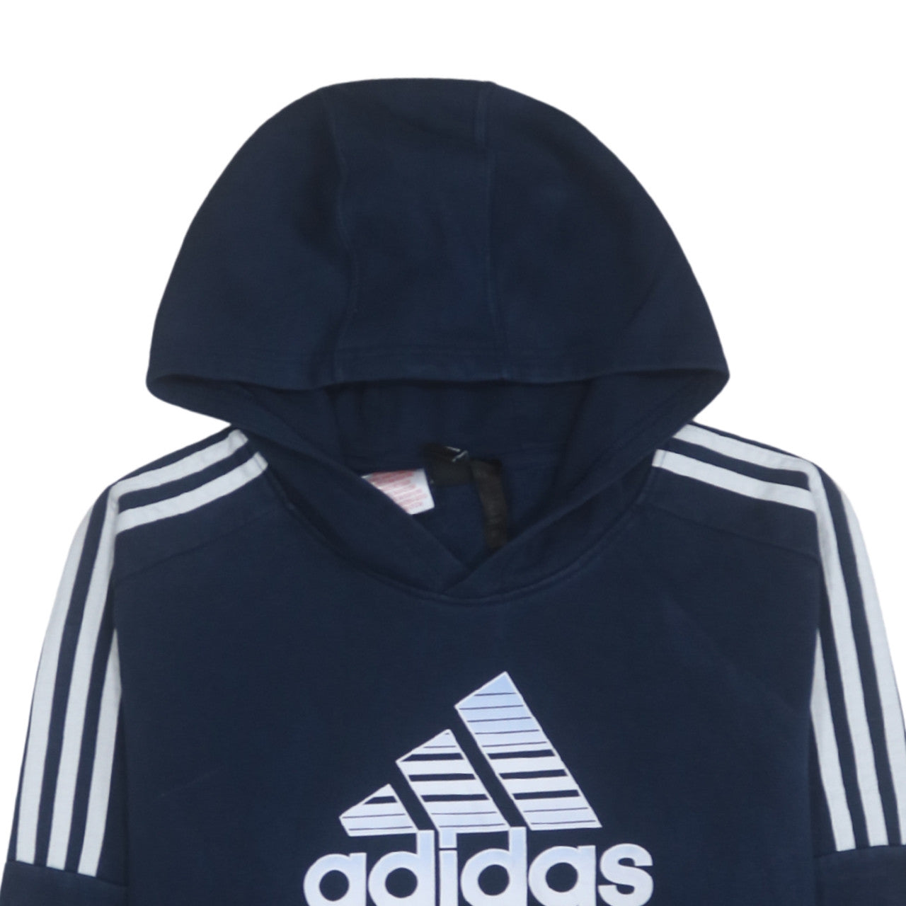 Adidas Boys Navy Blue Pullover Hoodie Sweatshirt 14 Years Logo Print