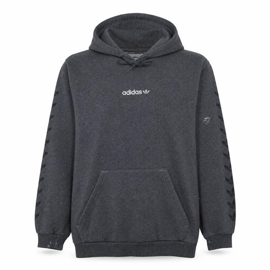 Adidas Men’s Grey XL Pullover Hoodie with Logo and Pockets