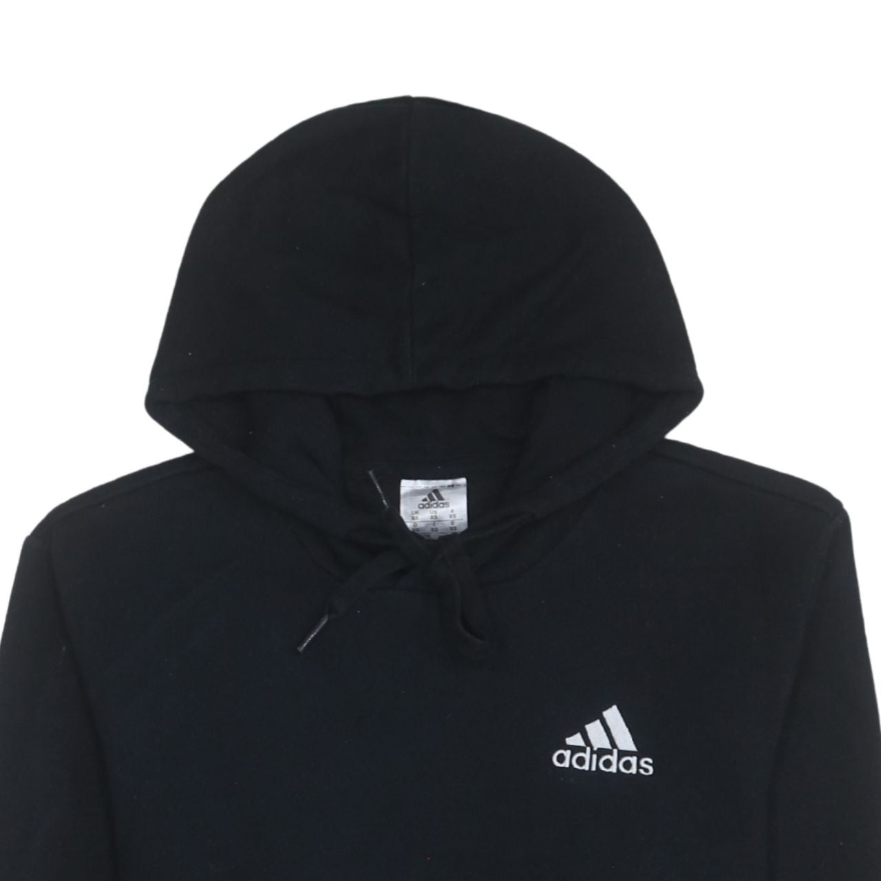 Adidas Mens Black XS Pullover Hoodie Fleece Logo Sportswear