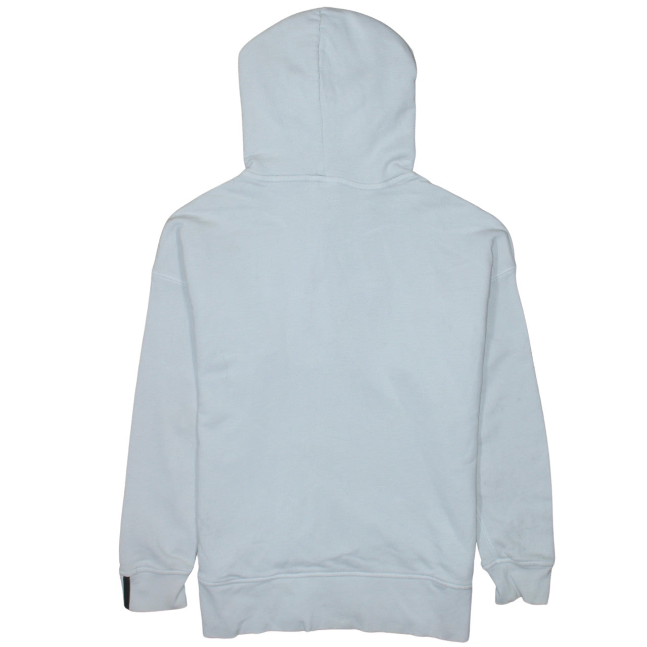 Adidas Womens White Pullover Hoodie Size 12 Long Sleeve Logo Design
