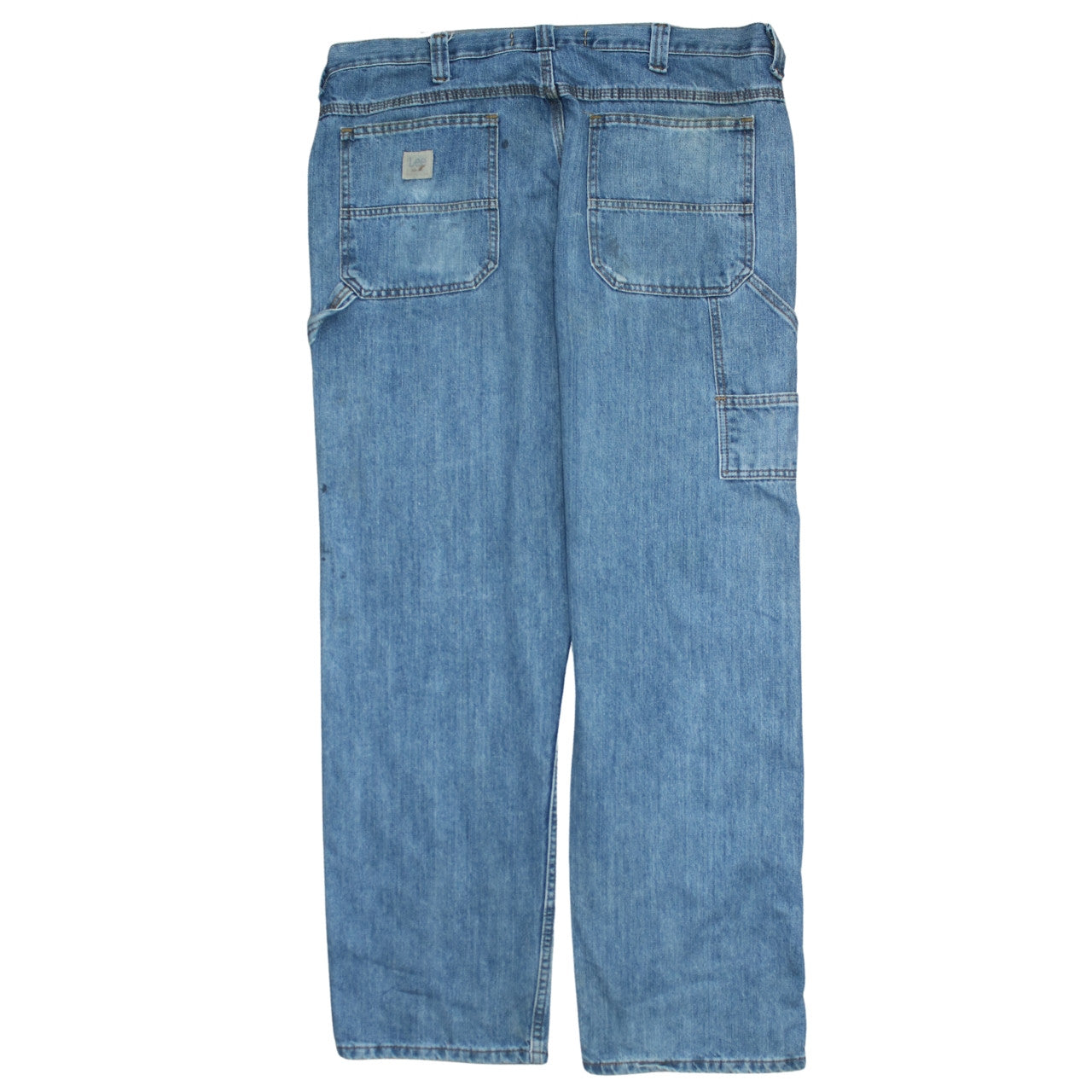 Lee Men's Blue Carpenter Relaxed Fit Denim Jeans 38x32