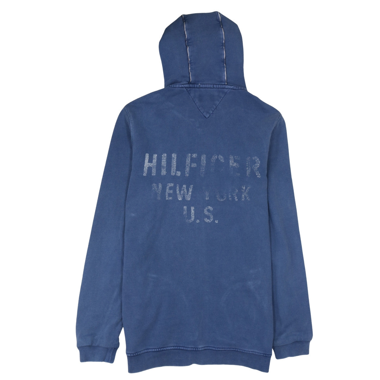 Hilfiger Denim Men's Blue Full Zip Hoodie Size L Regular Fit