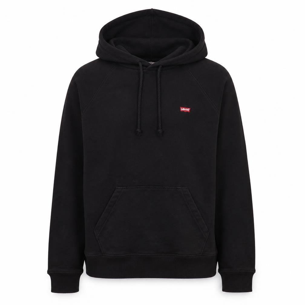 Levi's Men's Black XS Pullover Hoodie with Logo Pocket