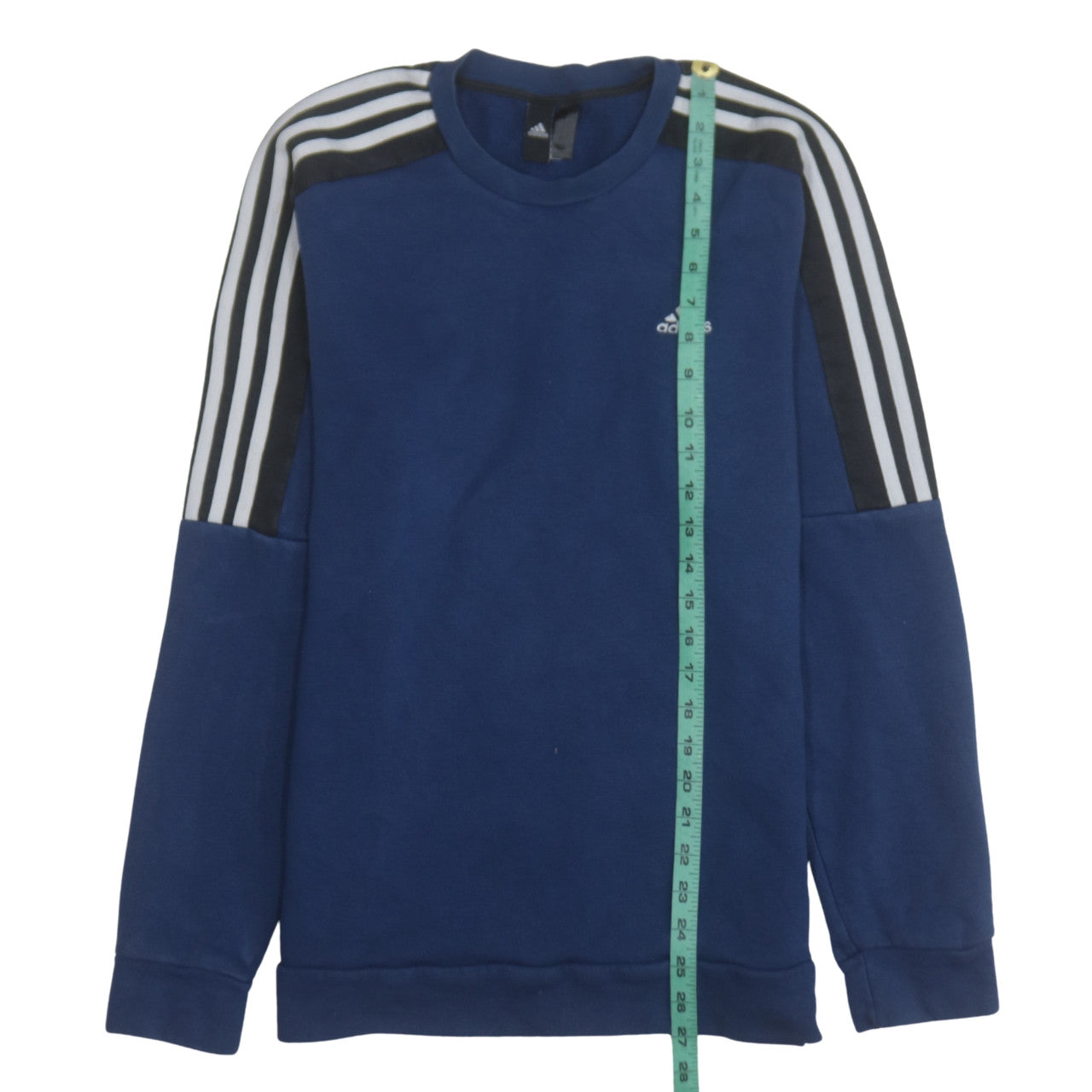 Adidas Men’s Blue Crew Neck Pullover Sweatshirt M Regular Fit