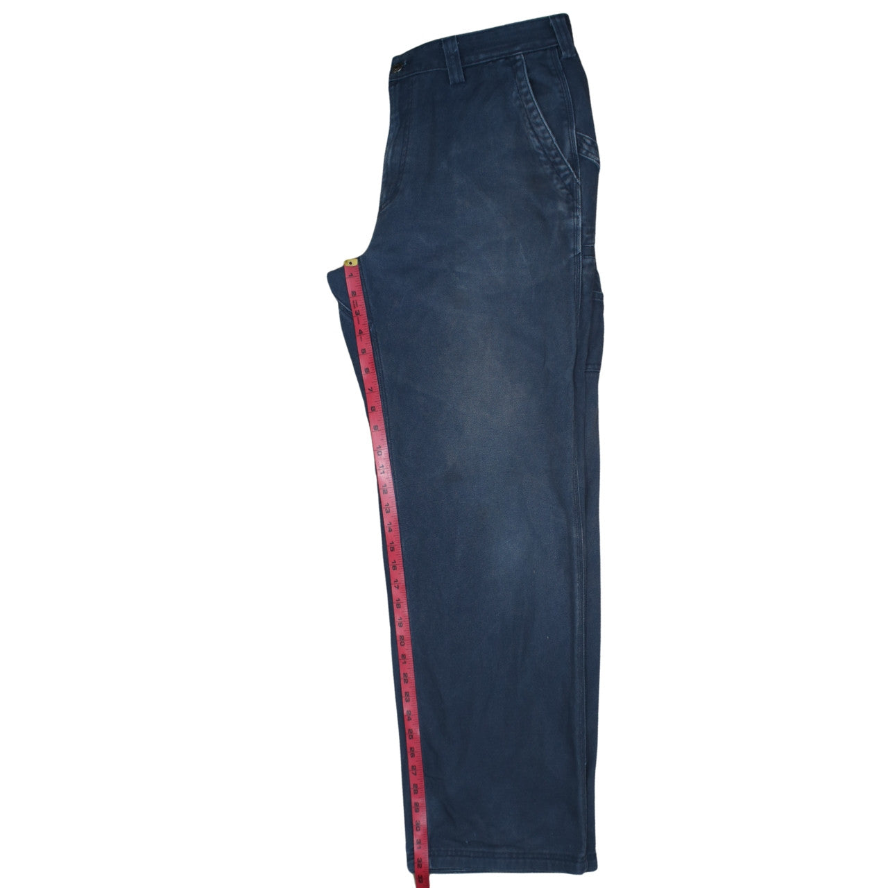 Duluth Trading Co Men's Blue 36x34 Canvas Straight Fit Jeans