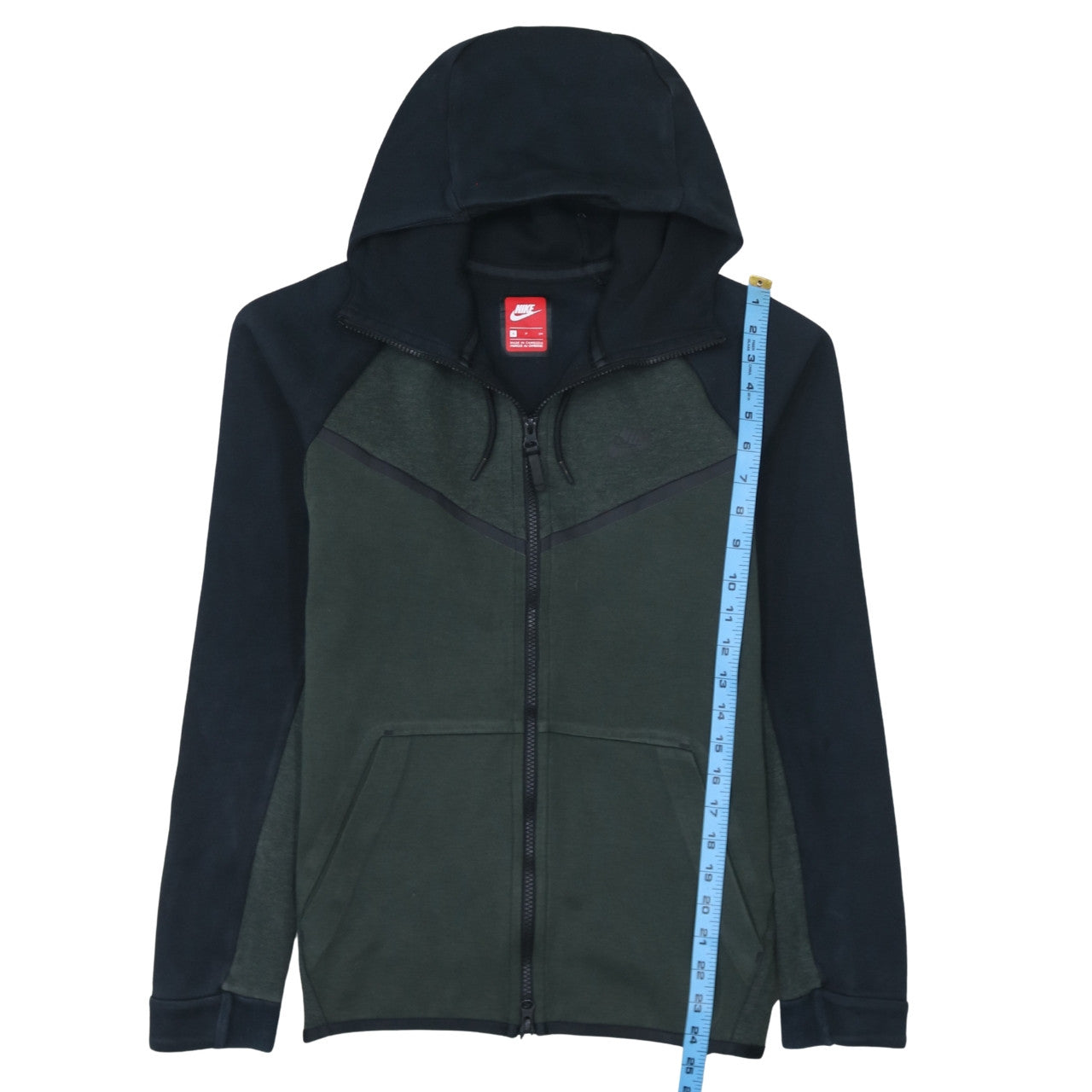 Nike Men's Green Full Zip Hoodie Size S Regular Fit