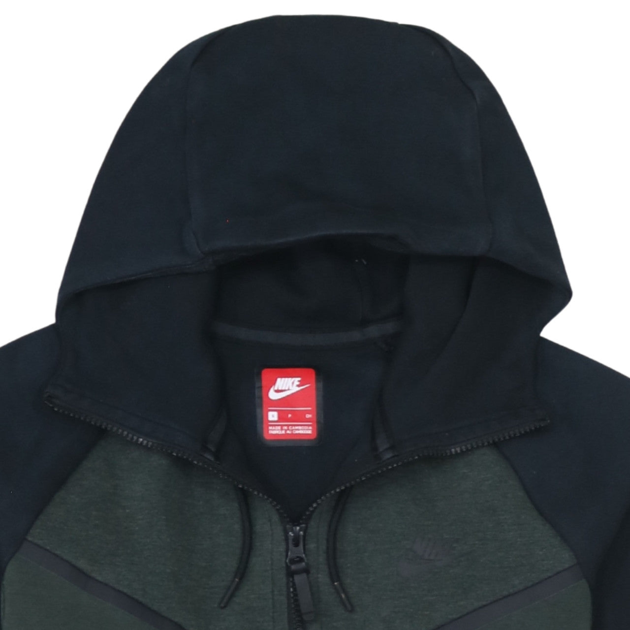Nike Men's Green Full Zip Hoodie Size S Regular Fit