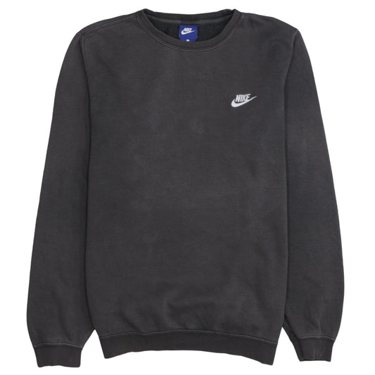 Nike Men's Grey Small Crew Neck Pullover Sweatshirt