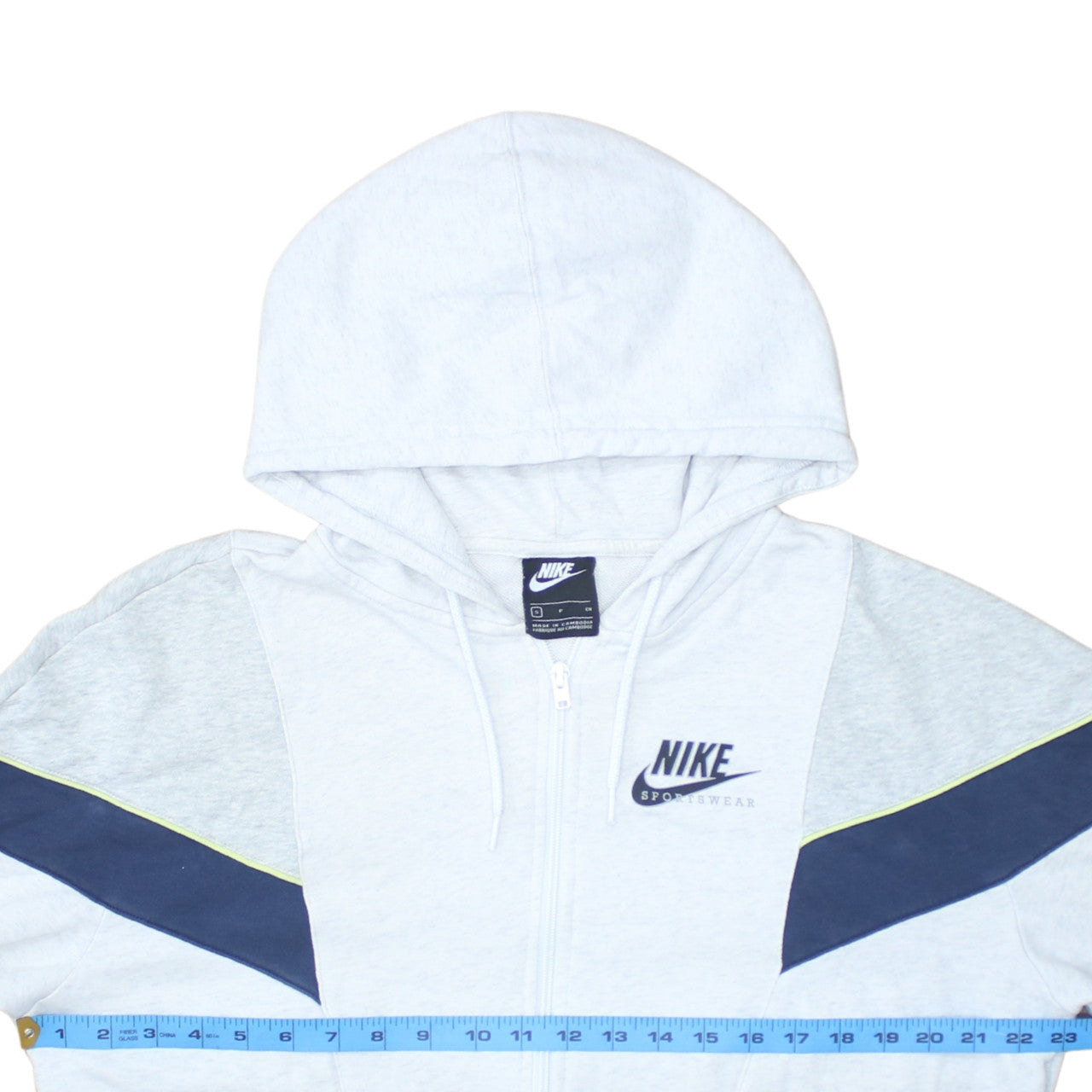 Nike Women’s Grey Full Zip Sportswear Hoodie Size S