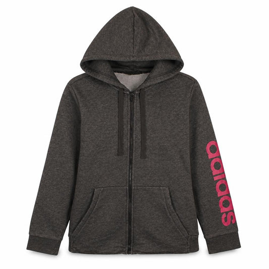 Adidas Women’s Grey Full Zip Hoodie XL 20-22 Logo Athletic Casual
