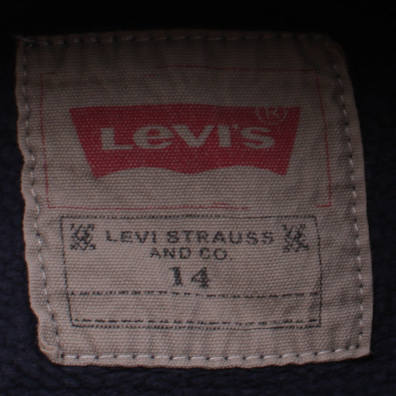 Levi's Women's Navy Blue Size 14 Pullover Hoodie Sweatshirt
